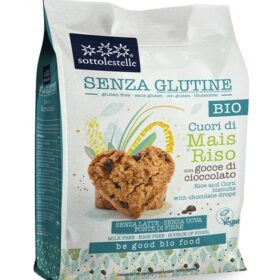 CUORI DI MAIS E RISO CON GOCCE DI CIOCCOLATO 250G  - SOTTOLESTELLE