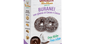 BURANEI CON GLASSA AL CACAO E COCCO 180G - PASTA DI VENEZIA