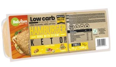 PANINO HAMBURGER CON SESAMO KETO 170G (2X85G) - BALVITEN