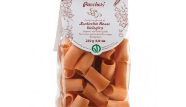PACCHERI LENTICCHIE ROSSE 250G - PASTA NATURA